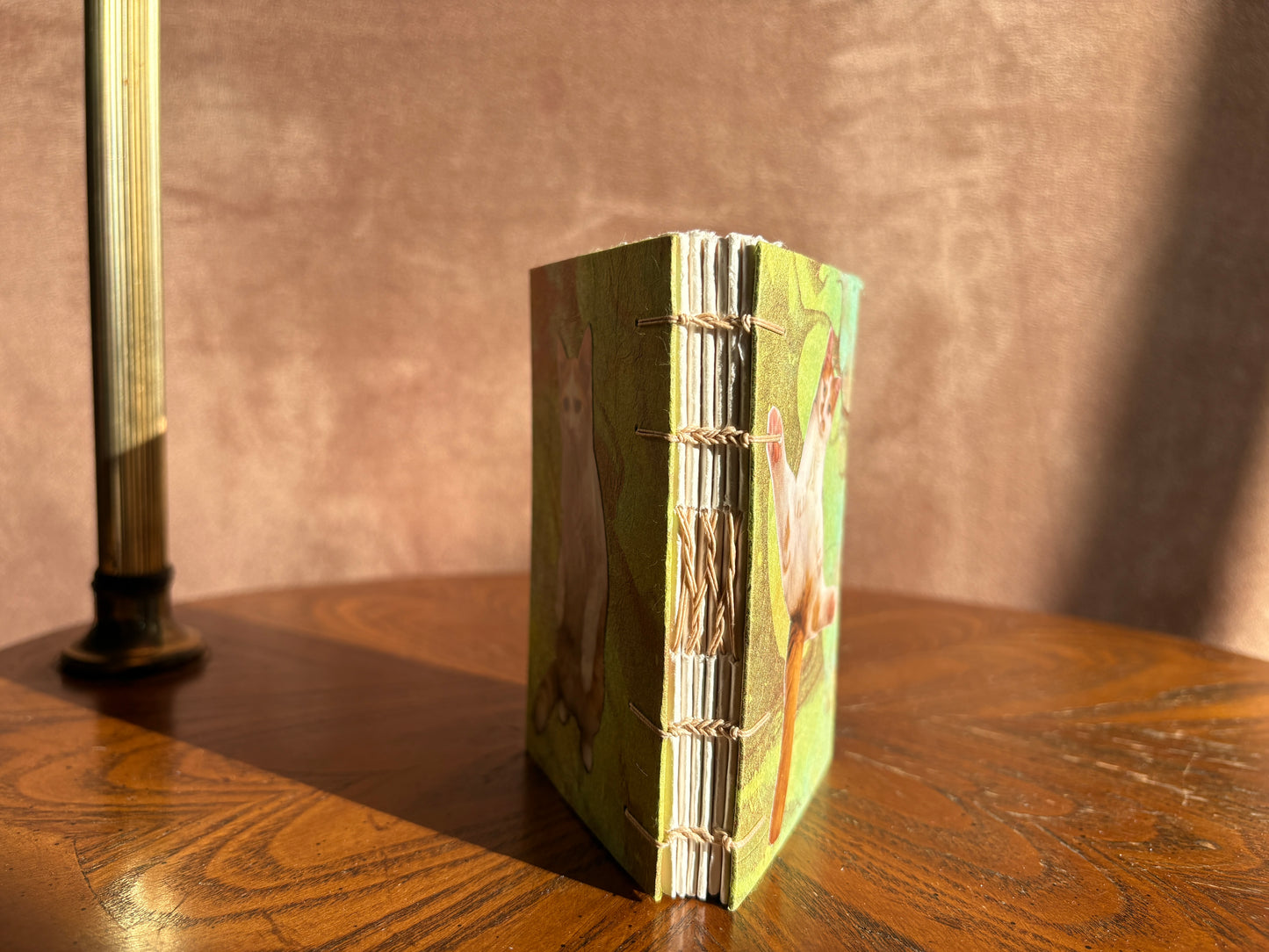 Orange with White Cat Journal
