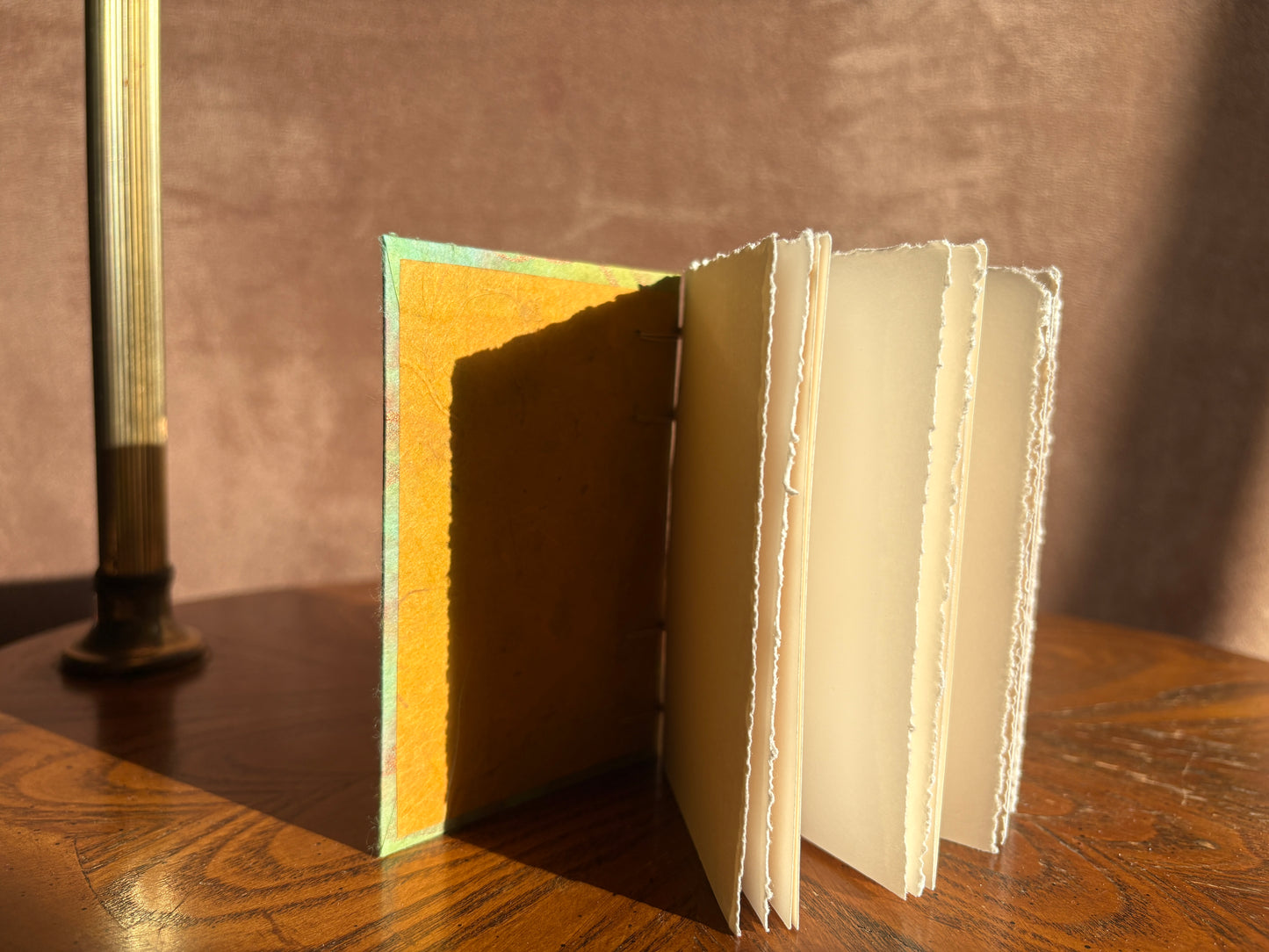 Orange with White Cat Journal