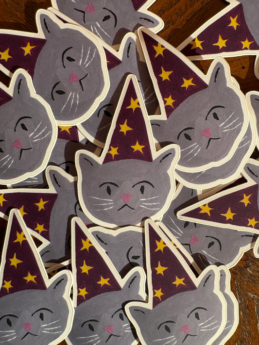 Wizard Cat Sticker