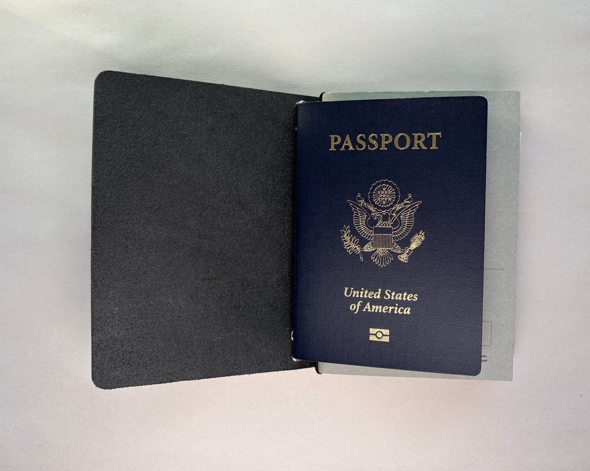 Rose Passport Leather Journal